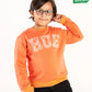 Kids Tangerine Orange Fleece Sweatshirt