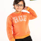 Kids Tangerine Orange Fleece Sweatshirt