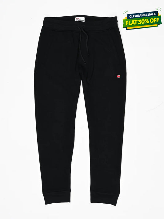Men Black Slim-Fit Joggers