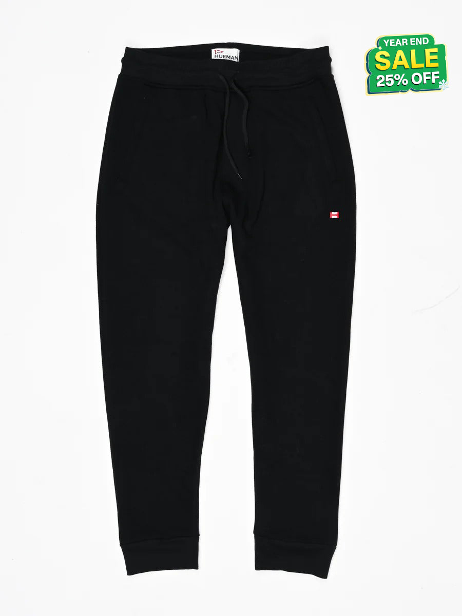 Men Black Slim-Fit Joggers
