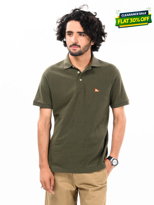 Olive Green Men's Polo Shirts