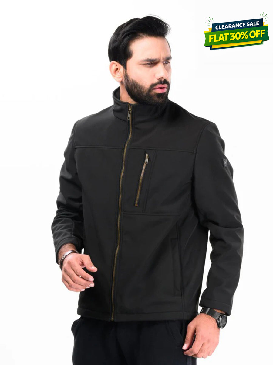 Men Black Softshell Jacket