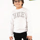 Kids White Fleece Sweatshirt