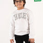 Kids White Fleece Sweatshirt