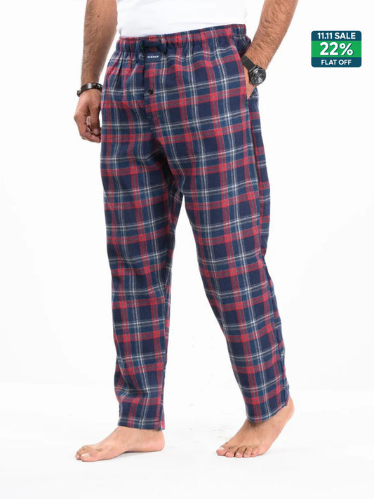 Flannel Plaid Red/Blue Relaxed Winter Pajama