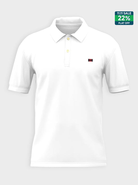 Men's Iconic White Polo Shirt