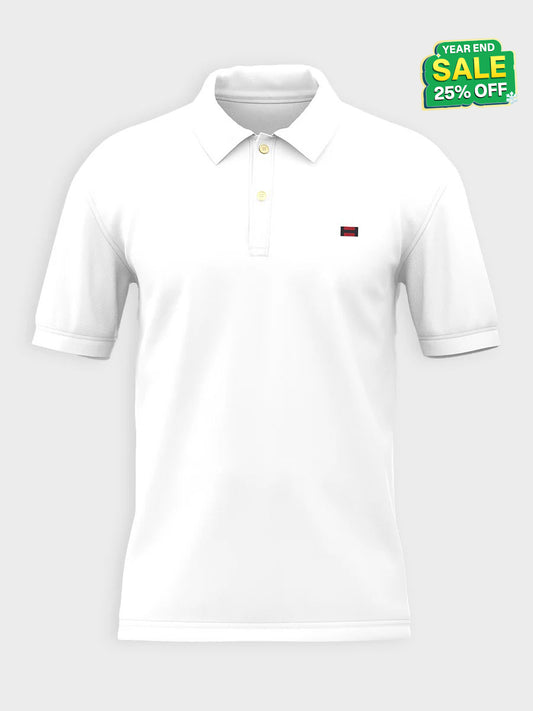 Men's Iconic White Polo Shirt