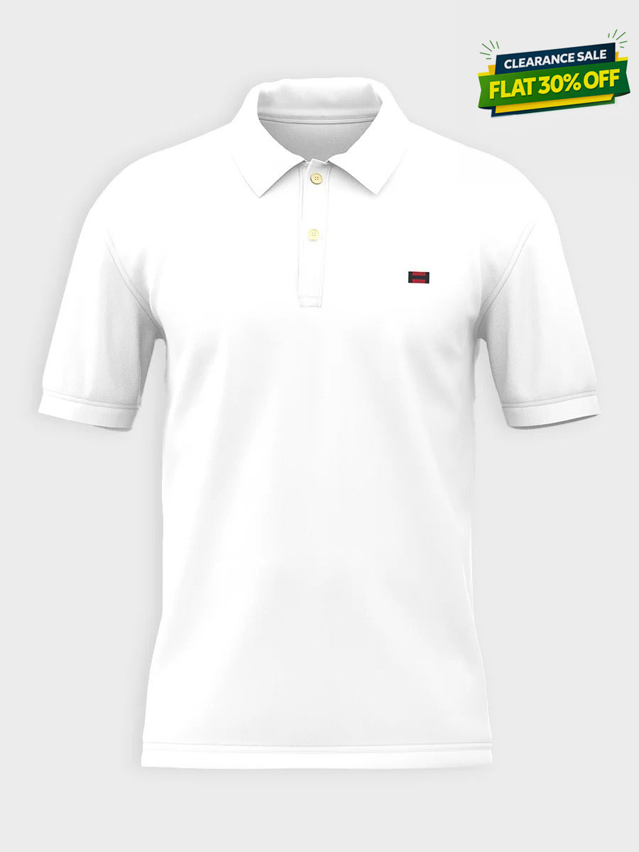 Men's Iconic White Polo Shirt