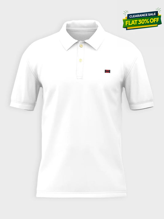 Men's Iconic White Polo Shirt