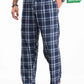 Flannel Plaid Navy/White Relaxed Winter Pajama