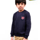 Kids Navy Blue Fleece Sweatshirt