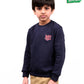 Kids Navy Blue Fleece Sweatshirt