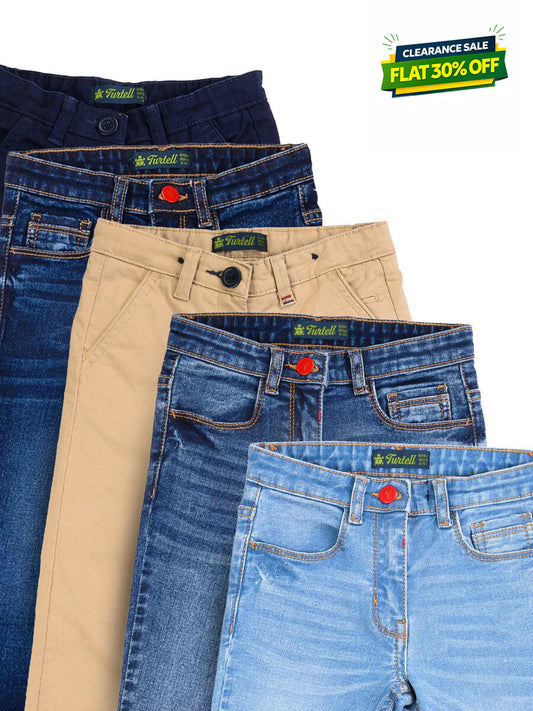 Pack of 5 - Kids & Babies Jeans & Chinos