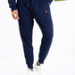 Men Navy Blue Terry Slim Joggers
