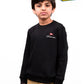 Kids Black Terry Sweatshirt