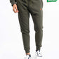 Men Olive Terry Slim Joggers