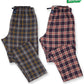 Men's Grey & Navy Flannel Relaxed Winter Pajamas - Pack of 2