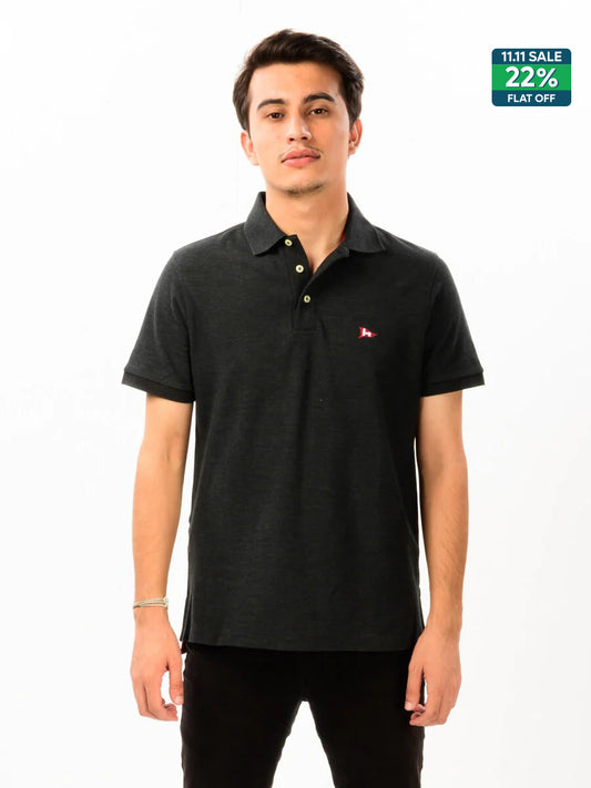 Super Soft Charcoal Grey Men’s Polo Shirt