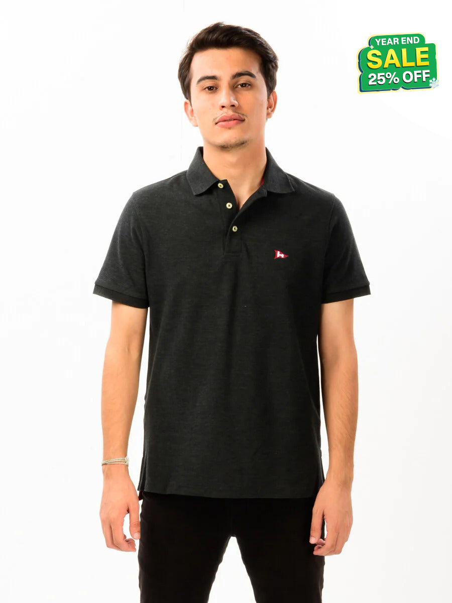 Super Soft Charcoal Grey Men’s Polo Shirt