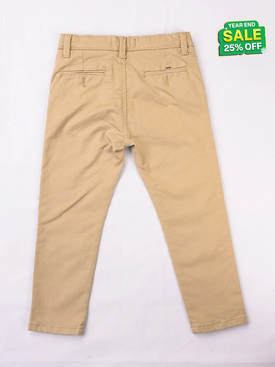 Turtell Kids Khaki Slim Fit Chinos