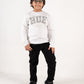 Kids White Fleece Sweatshirt