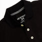 Kids Black Iconic Mesh Regular Fit Short Sleeve Polo Shirt