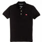 Kids Black Iconic Mesh Regular Fit Short Sleeve Polo Shirt