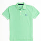 Kids Turquoise Iconic Mesh Regular Fit Short Sleeve Polo Shirt