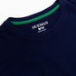 Kids Green & Navy Blue Short Sleeve T-Shirt Crew Neck