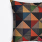 Geometric Pattern Jute Cushion Cover