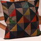 Geometric Pattern Jute Cushion Cover