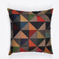 Geometric Pattern Jute Cushion Cover