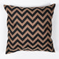 Zig Zag Pattern Jute Cushion Cover