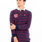 Men's Red/Blue Rugby Shirt