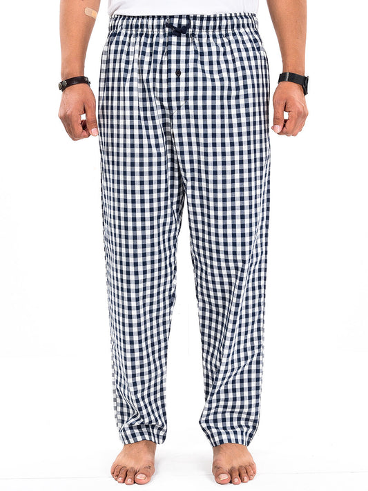 Black & White Check Lightweight Cotton Relaxed Pajama