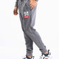 Men Medium Heather Grey Terry Slim Joggers