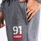Men Medium Heather Grey Terry Slim Joggers