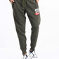 Men Olive Terry Slim Joggers