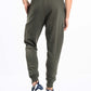Men Olive Terry Slim Joggers