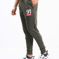 Men Olive Terry Slim Joggers