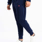 Men Navy Blue Terry Slim Joggers