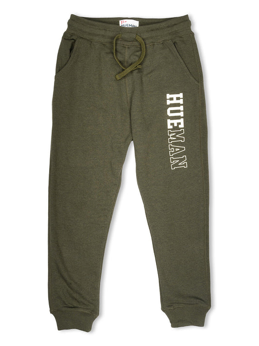 Boys Olive Terry Slim Joggers