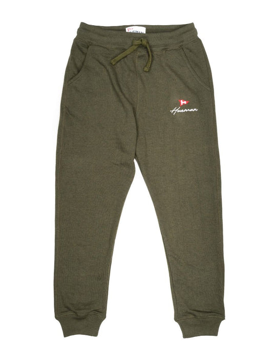 Boys Olive Terry Slim Joggers