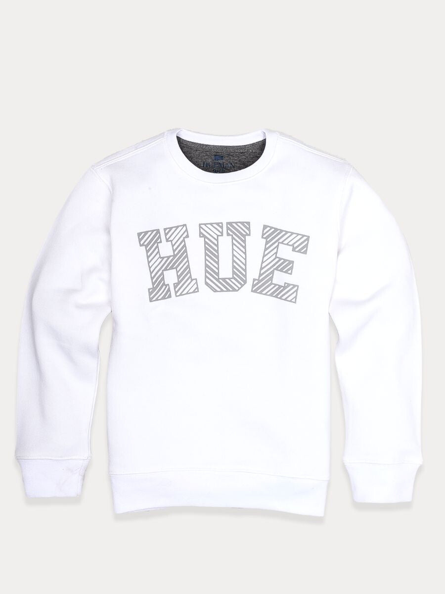Kids White Fleece Sweatshirt