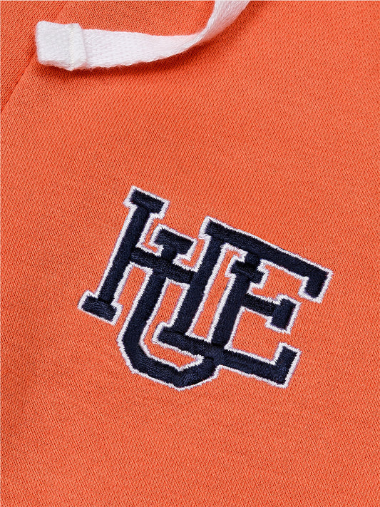 Boys Orange Fleece Slim Joggers