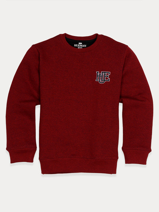 Kids Burgundy Fleece Sweatshirt