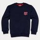 Kids Navy Blue Fleece Sweatshirt