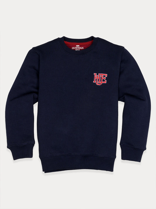 Kids Navy Blue Fleece Sweatshirt