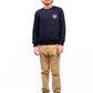 Kids Navy Blue Fleece Sweatshirt