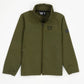Olive Stand Up Collar Soft Shell Kids Jacket